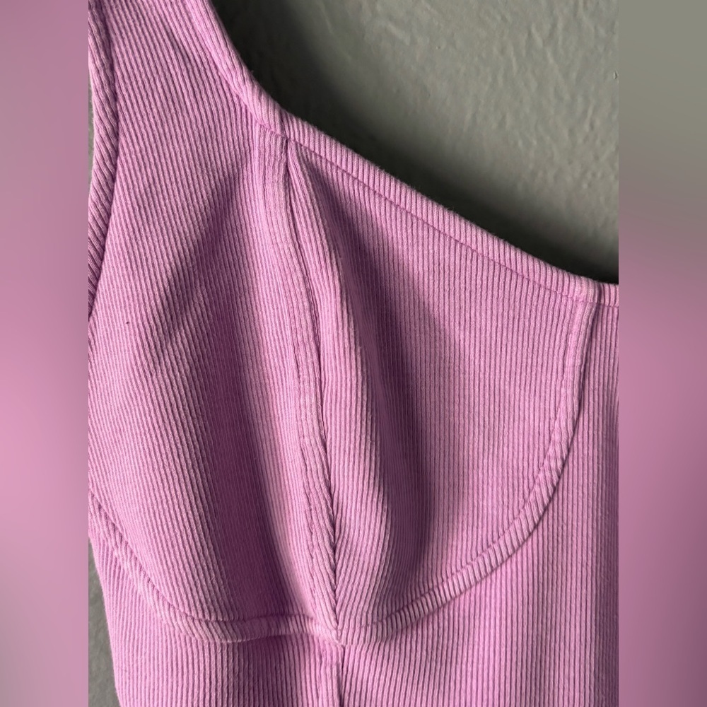 Aerie Lilac Ribbed Tank Bodice Style Top – Size L - Picture 9 of 9